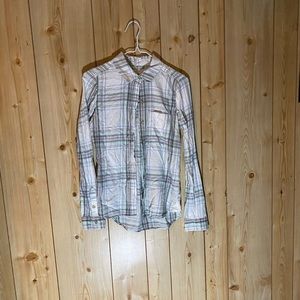 Turquoise & White Flannel